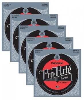 Pro Arte: EJ45FFX5 Carbon/Normal Tension [5 Pack] available at Guitar Notes.